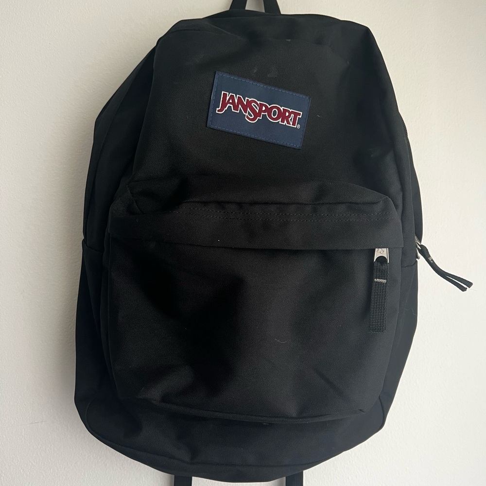 Jansport 2 pocket backpack BLK
